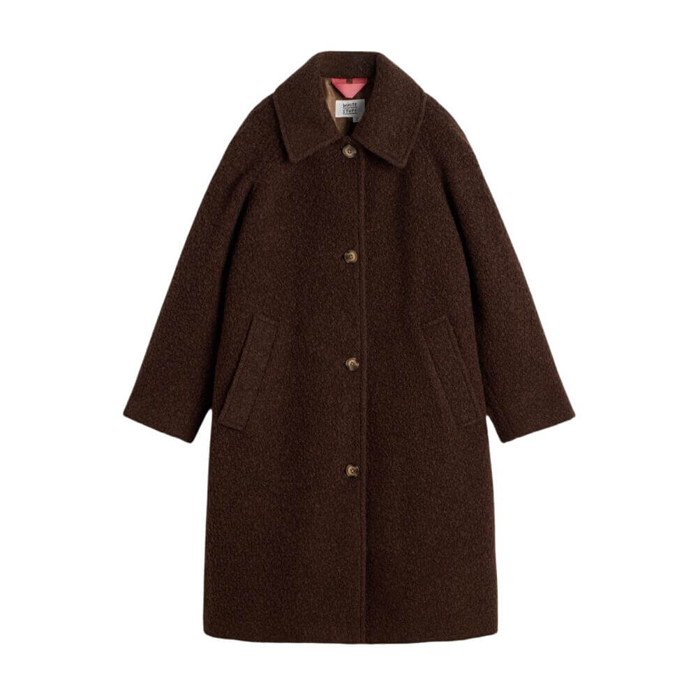 White Stuff Kelsey Boucle Wool Blend Coat